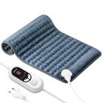 Beste warmtekussen Mowend Verwarmingskussen met automatische uitschakeling, elektrisch verwarmingskussen met 6 verwarmingsinstellingen, snel verwarmen en machinewasbaar, pijnverlichting, cadeaus voor vrouw, mama, papa
