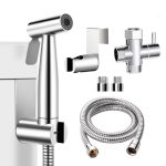 WEIDMAX Handheld Bidet Sproeier voor Toilet, Douche Spray Roestvrij Staal Shattaf Kit Handdouche Badkamer Doek Luierwasser Douchekop voor Persoonlijke Hygiëne