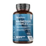 Magnesium Complex - 1700 mg - Met Magnesium Bisglycinaat, Citraat, Malaat en Tauraat - 180 capsules voor 3 maanden voorraad - Vegan - Gemaakt in het Verenigd Koninkrijk - Van WeightWorld