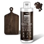 Watergebaseerde houtbeits - donker eiken | Houtglazuur voor binnen- & buitenmeubels, kasten, planken, deuren, geurarm & ongiftig, sneldrogend, meerdere klassieke tinten - 250ml / 8.5fl.oz