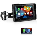 Jansite Carplay Moto Android Auto, 5 inch waterdicht touchscreen navigatiesysteem voor motorfietsen Car Play Siri/GoOgle Assistant
