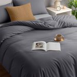 Utopia Bedding Dekbedovertrek Set - Zachte Microvezel Dekbedovertrek 200x200cm met Kussenslopen 50x75cm - Beddengoed Dekbedovertrek Set - Grijs