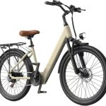 Eleglide Elektrische fiets, 24 inch, motor 250 W, e-cityfiets, 7 versnellingen, e-bike voor volwassenen met accu 36 V, 13 Ah, lcd-display, e-bike voor dames, 25 km/u, maximale belasting 150 kg
