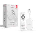 Thomson Go Cast 152 Streaming Dongle, 4K UHD Google TV, Spraakbesturing, Google Cast, Dolby Atmos, Dolby Digital+, HDR10, Draagbaar, 2 GB RAM, 32 GB Opslag