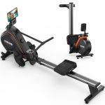 YOSUDA Roeiapparaat voor thuis, 16 dynamische weerstanden, voor personen tot 181 kg, ultrasterk magnetisch, comfortabele zitting, Bluetooth/app, aluminium rails, bidonhouder, 90% voorgemonteerd