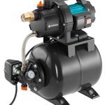 Gardena Domestic Waterworks 3700/4: Pomp voor watervoorziening voor huishoudelijk gebruik met tank van 19 l, EPDM-membraan en messing schroefdraadbussen, debiet 3.700 l/u, 800 W motor (09023-20)