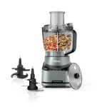 Ninja PrecisionPro-keukenmachine van 2,1 l, 4 automatische voorinstellingen en handmatige instellingen, Maak pizza- en brooddeeg, snijd groenten en meer, vaatwasserbestendige onderdelen, Zwart BZ651EU