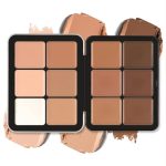 12 kleuren crème concealer palet, duurzaam, veegvast en verspreidbaar Volledige dekking Natuurlijke matte crème contour kleur correctie concealer gezichtsmake-up palet, wreedheidsvrij (#E)