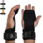 Power Zughilfen Krafttraining, Fast Grip Leder Zughilfe-Handgelenksbandage für Bodybuilding,zwart Fitness, Crossfit, Krafttraining, Powerlifting - Lifting Straps für Frauen und Männer, grasgrün