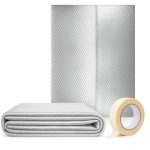 Beste radiatorfolie Perfect Cover Radiatorfolie - Achter de radiator - Isolatiefolie - Warmtereflecterende noppenfolie - Aluminiumfolie - Folie-isolatierol - Verwarmingsfolie - bespaart energie en geld - (50cm x 10m)