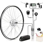 Beste ombouwset elektrische fiets SEASON 28 inch (700C) E-bike ombouwset, 36 V, 250 W, borstelloze aandrijving voorwiel, naafmotor voor voorwiel, met LCD-display, pedaalsensor