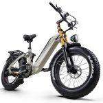 CEAYA Elektrische Fiets 20×4.0" E-bike Voor Volwassenen Elektrische Mountainbike met 48V20Ah Verwijderbare Accu,Dubbel Fietsophanging,Actieradius van 50-100km