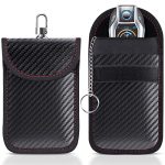 Beste RFID bescherming autosleutel 2-pack Faraday-tas | Autosleutel Signaalblokkering Zakje | Sleutelloze autosleutelset | RFID-blokkeertas voor autobeveiliging