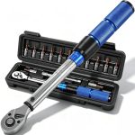 Dalephoric 1/4 inch, 2-24 Nm Torque Wrench, ±3% foutnauwkeurigheid, set met 100 mm verlengstang, omkeerbare ratel met 72 tanden, voor fiets, auto