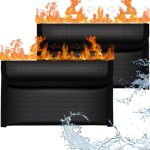 OFFCUP Brandwerende documententas 2 stuks 20,3 x 11,7 cm geld vuurvaste tas