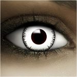 FXCONTACTS Vampier Halloween Contactlenzen Wit + doosje & tattoos
