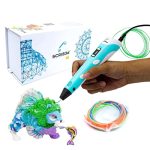 SCRIB3D P1 3D-printerpen met display, bevat 3D-pen, 3 startkleuren PLA-filament, sjabloonboek + projecthandleiding en oplader