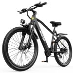 Aairsk E-bike voor heren met 36 V 10 Ah accu, 7 versnellingen met lcd-display, 250 W motor en 25 km/u, 80 km lange afstand, 24/26 inch pendelfiets, elektrische fiets voor volwassenen (26 inch GT300