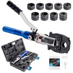 AMZCNC Professionele perstang V-contour en TH-contour, voor koperen buis, roestvrijstalen buis, bekinzetstukken V12, V15, V18, V22, V28 en TH16, TH20, TH26, TH32 incl