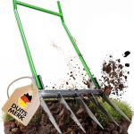 Broadfork grafvork 50 cm breed met voetbeugel, dubbele tuinvork