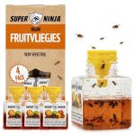 Super Ninja Fruitvliegjes Vanger voor Binnen, 4 Vallen