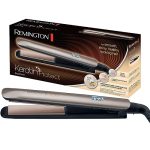 Remington Stijltang Keratin Protect (Verrijkt met Keratine En Amandelolie, 9 temperatuurstanden, Digitaal Display, Turbo-Boost, Extra Verzorgend Steilen) S8540