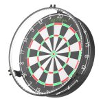 STASUN 360° dartbord licht, witte LED-dartverlichting, dimbaar dartbord surround ringverlichtingssysteem, 12W 6500K magnetische dartverlichting en accessoires voor het hele bord