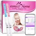 Easy@Home 50 x Ovulatietesten en 20 x Zwangerschapstesten, Met Premom Ovulatie Predictor iOS en Android App, 50 LH +20 HCG