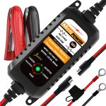 Motopower MP00205A Automatische acculader/maintainer, 12 V, 800 mA, voor auto's, motorfietsen, ATV's, campers, powersports, boten en nog veel meer.