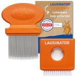 Luizenkam en netenkam 3-in-1 van metaal met loep, extra fijne tanden