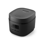 Beste rijstkoker Philips 3000 Series Mini Rijstkoker - 0,54L, 5-laagse Bakuhanseki coating, 30-minuten snelkookstand, 5 automatische menu's, zwart (HD3080/80)