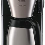 Beste filterkoffie apparaat Philips Café Gaia Filter Koffiezetapparaat – RVS Thermoskan, Houdt koffie >2 uur warm, Aromavergrendeling, Druppelstop, 1,3 L, Automatische uitschakeling, Snoeropslag (HD7546/20)