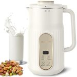 Nut Milk Maker, AlfaBot N2 Automatische Amandelmelkmachine voor zelfgemaakte melkproducten, havermout, soja, yoghurt en zuivelvrij, 1000ml sojamelkmaker met vertraging en zelfreiniging