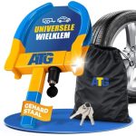 ATG Camper Wielslot & Wielklem Auto en Aanhangwagen – Universele Wheel Clamp als Diefstalbeveiliging Auto – Wielklem Caravan en Aanhangwagen – 18–28 cm