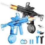 2 Pack Elektrische Waterpistolen Kinderen, Elektrische Waterpistool met Lichteffecten, Automatische Waterpistolen Met Groot Bereik Tot 6-8m,Geschikt voor Zwembaden, Stranden en Waterparken