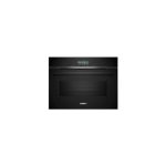 Beste combi oven magnetron inbouw 45 cm hoog Siemens CM724G1B1 iQ700 Slimme inbouw-compacte oven met magnetronfunctie, 60 x 45 cm, 900 W, Made in Germany, zwart, hydrolyse, airfry, ovenassistent, telescopisch, kleuren-touchscreen