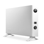 Beste elektrische kachel woonkamer De'Longhi HSX2320F Convectorkachel, Elektrische Verwarming met 3 Vermogensniveaus, Extra Ventilator, 24-uurs Timer, 2000W, Wit
