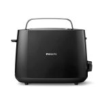 Beste broodrooster PHILIPS Broodrooster Daily Collection, 8 Bruiningsstanden, 2 variabele sleuven, Geintegreerde opzethouder, Ondooifunctie, Uitneembare kruimellade, Automatische uitschakeling, Zwart (HD2581/90)