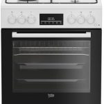 FBE62310GW Gasfornuis met elektrische oven, 4 branders, 60 x 60 cm, wit, energieklasse A