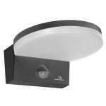 Maclean MCE344 LED wandlamp met PIR bewegingssensor en schemersensor 15W 1560lm wandlamp IP65 waterdichte buitenlamp 4000K Neutraal wit Voor binnen en buiten (Grijs)