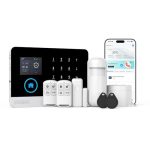 PGST WIFI GSM Thuisalarmsysteem, Anti-Inbraakalarm voor Ramen en Deuren met Afstandsbediening en Tuya Smartlife APP, Veiligheidsalarm voor Camper/Appartement/Garage, Werkt met Alexa