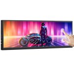 wisecoco 12,6 inch secundair scherm FHD IPS Touch Monitor gestrekte bar LCD Display 1920X515 Mini HDMI voor laptop computer gezondheidssnelheid CPU GPU display