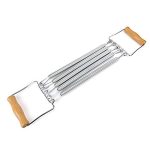 Beste chest oefeningen thuis Uitneembare Spring Chest Expander, Huishoudelijke Oefening Spier Fitness Apparatuur met Houten Handvat voor Thuis Training Oefening