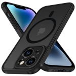 ivoler Magnetisch hoesje voor iPhone 14 Plus 6,7 inch, compatibel met MagSafe, standaard bescherming tegen vallen, stoten en krassen, vloeibare siliconen, dun