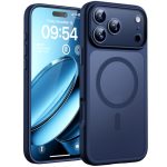 TOCOL voor iPhone 17 Pro Max Case Compatibel met MagSafe, Volledige Camerabescherming, Schokbestendig Anti-vingerafdruk Anti-slip Hoesje Dunne Translucente Matte Backcover 6,9-Inch, Blauw