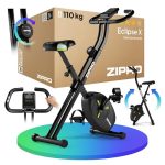 Beste fitness apparaat voor thuis ZIPRO Hometrainer Fiets Fitness Opvouwbare Magnetische 8 Niveaus Fitnessfiets Stille Thuis Cardio Apparaat Trainen Oefenfiets Compacte Inklapbare Fietstrainer Training Stationaire Cycle - Eclipse X
