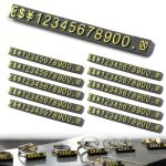 Beste horloge prijs kwaliteit ZWWOGE 10 instelbare prijzen dobbelstenen voor sieraden, horloges, ringen, prijs in dollar, zwart