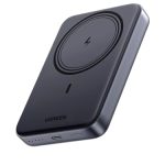 UGREEN Zapix draadloze powerbank 10000 mAh magnetische powerbank met USB-C snellaadfunctie, draadloze externe batterij MagSafe compatibel met iPhone 17 Pro Max/17 Pro/16/15/14/13/12 (zwart)