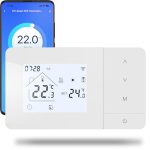 Beste smart thermostaat Wifi-thermostaat met 2 draden, besturing voor de gasketel, Tuya-thermostaat dagelijks programmeerbaar, compatibel met spraakbesturing van Google en Alexa.W506 3A