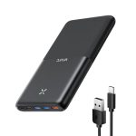 Beste powerbank 30000mah VRURC 30000mah Powerbank snel opladen 22.5W grote capaciteit draagbare oplader Externe Batterij USB C power bank 4 uitgangen en 3 ingangen compatibel met iPhone/Samsung/Huawei Smartphone (zwart)
